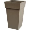 Pot de fleurs haut Carré 39 cm - EDA - Toscane -  62 L - 39 x 39 x H. 65 cm -...