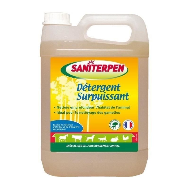 SANITERPEN - Détergent Surpuissant 5L -  Nettoie en profondeur. Formule conce...