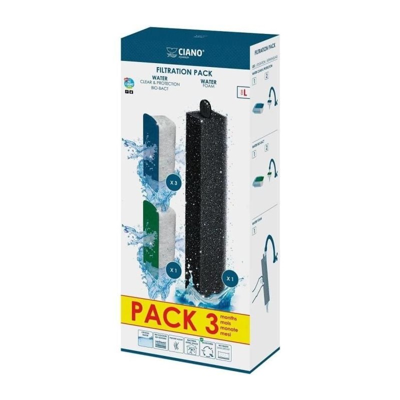 CIANO, Aquarium Consommables - Cartouches de Filtration de Rechange pour Filt...