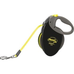 Laisse enrouleur Flexi Neon Giant - FLEXI - GT3-210-S-NEO-12 - Noir et jaune ...