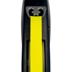 Laisse enrouleur Flexi Neon Giant - FLEXI - GT3-210-S-NEO-12 - Noir et jaune ...