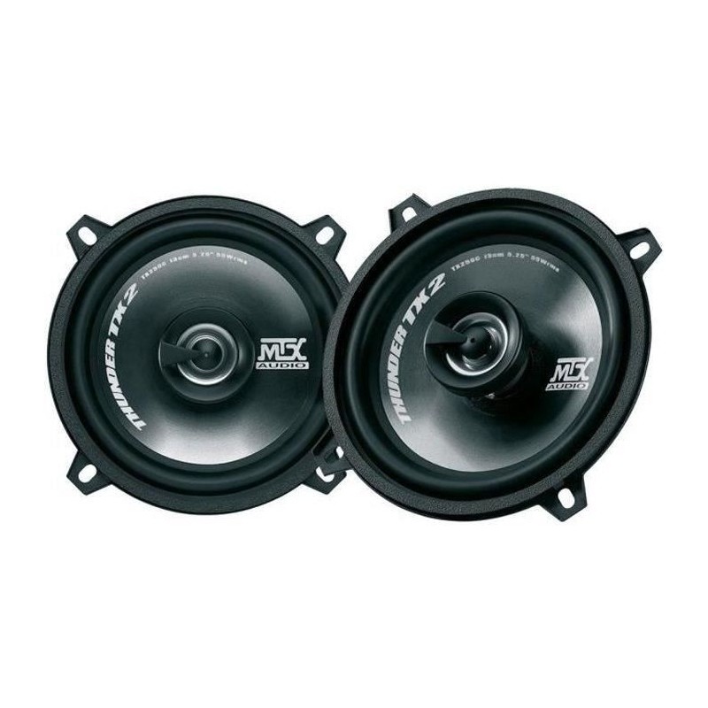 MTX TX250C Haut-parleurs voiture Coaxial 2 voies 13cm 55W RMS 4O membrane pol...