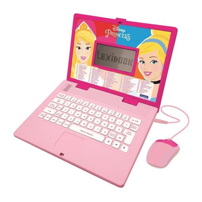 Ordinateur Educatif Bilingue Disney Princesses - LEXIBOOK - 124 activités