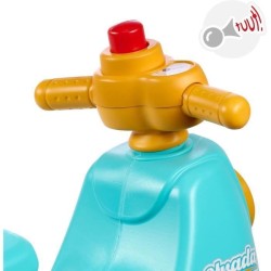 Scooter 1er âge - FALK - Stada - Jaune et bleu - Klaxon manuel - Roues silenc...