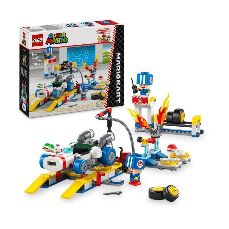 LEGO Super Mario 72035 Mario Kart – Garage de Toad - Jouet Nintendo personnal...