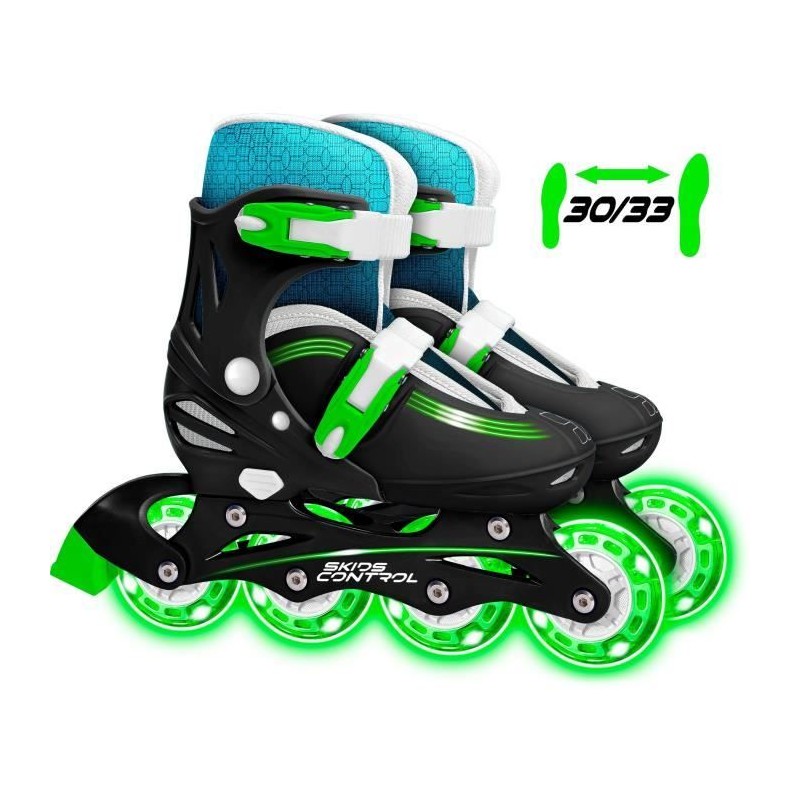 STAMP - Patins en ligne Ajustable - Roues lumineuses - Skids Control