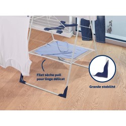 Étendoir a linge Leifheit Classic 250 Flex 81409,  séchoir a linge avec 25m d...