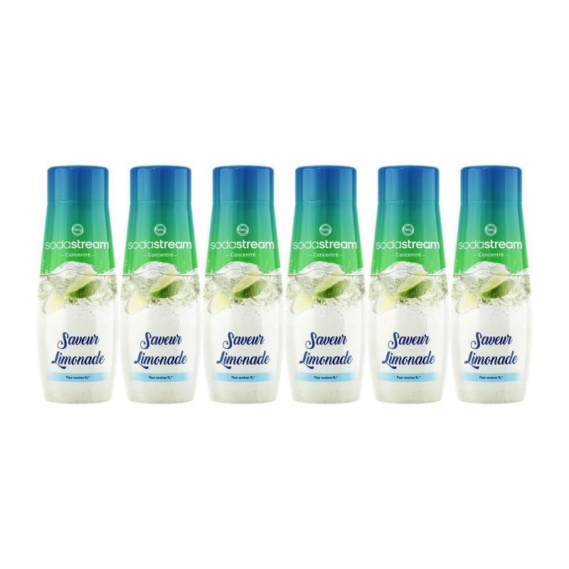 Concentrés SODASTREAM - Lot de 6 Concentrés Limonade - Jusqu'a 54L de boisson...