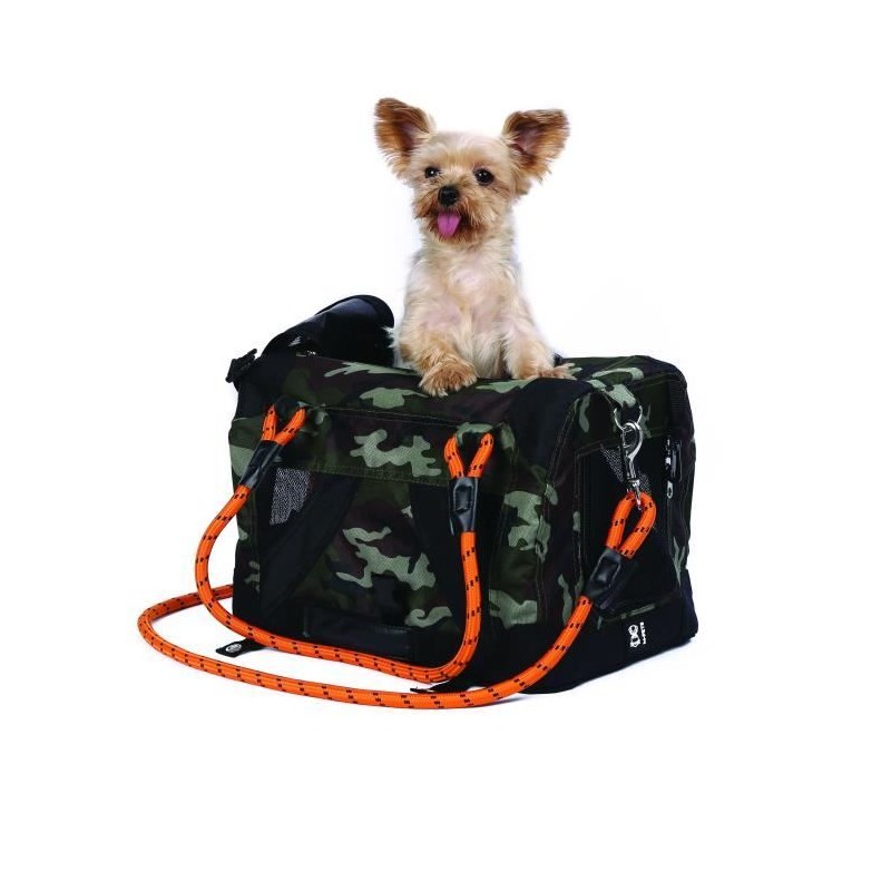 Sac de transport - M PETS - REMIX 2 en 1 Camouflage & Orange - 41 x 28 x 28 c...