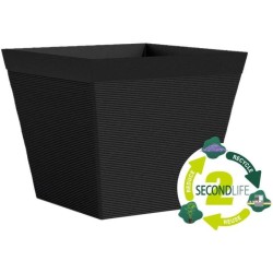 Pot carré - GARDEN ID - Green Care Impact Noir-Anth - 39 x 33 cm - Garanti 10...