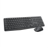 Ensemble Clavier Souris - Sans fil - Logitech - MK235 - AZERTY - Graphite
