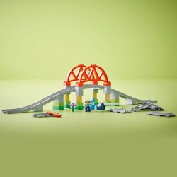 LEGO DUPLO Ma ville 10426 Set d'extension : Les rails et le pont du train - J...