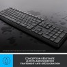 Ensemble Clavier Souris - Sans fil - Logitech - MK235 - AZERTY - Graphite