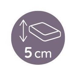 Matelas de berceau TINEO 80cmx40x5cm - Déhoussable - Fabriqué En France - San...