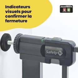 Barriere de sécurité enfant Easy Close Metal - SAFETY 1ST - Réglable de 73 a ...