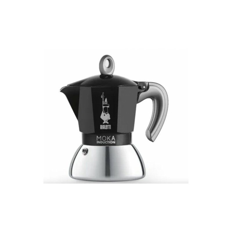 Cafetiere italienne - BIALETTI - MOKA Induction - 2 tasses - 100 ml - Noir