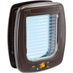 FERPLAST Chatiere plastique Swing - 26,2 x 10,2 x 31,2 cm - Marron - Pour gra...