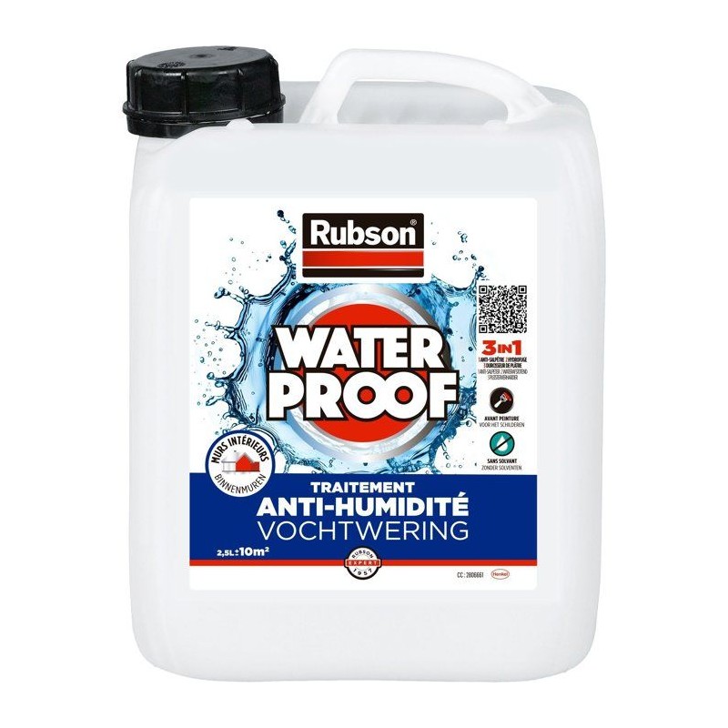 Revetement d'étanchéité - RUBSON - Waterproof - Traitement murs humides - Mur...