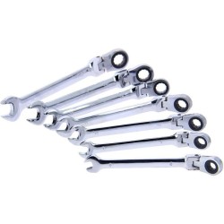 Jeu de 7 Clés mixtes a cliquet - PRECISION STEEL -  8 / 9 / 10 / 11 / 12 / 13...