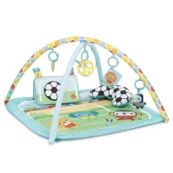 BRIGHT STARTS Tapis d'Eveil bébé Football, Arche de jeu avec jouets Oball, Mu...