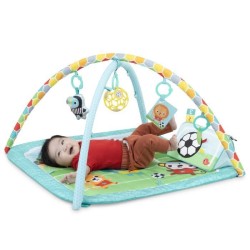 BRIGHT STARTS Tapis d'Eveil bébé Football, Arche de jeu avec jouets Oball, Mu...