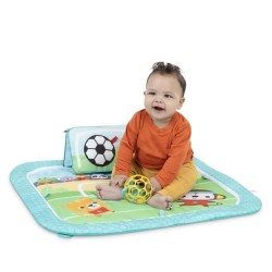 BRIGHT STARTS Tapis d'Eveil bébé Football, Arche de jeu avec jouets Oball, Mu...