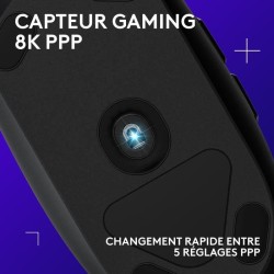 Souris gamer - Filaire - Logitech G - G203 - Noir