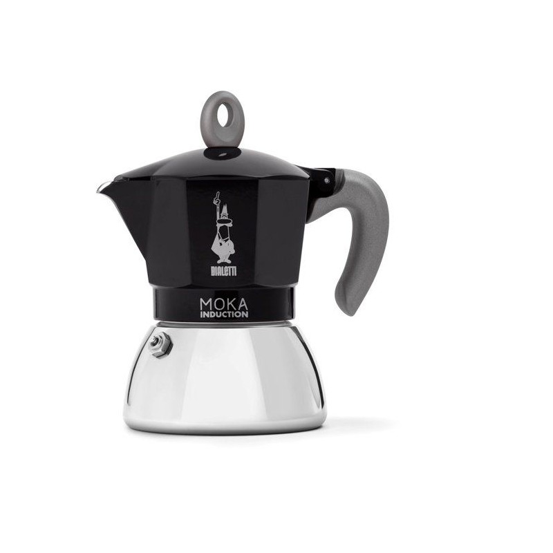 Cafetiere italienne - BIALETTI - MOKA Induction - 4 tasses - 150 ml - Noir