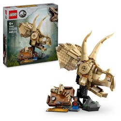 LEGO Jurassic World 76969 Les fossiles de dinosaures : le crâne du tricératop...