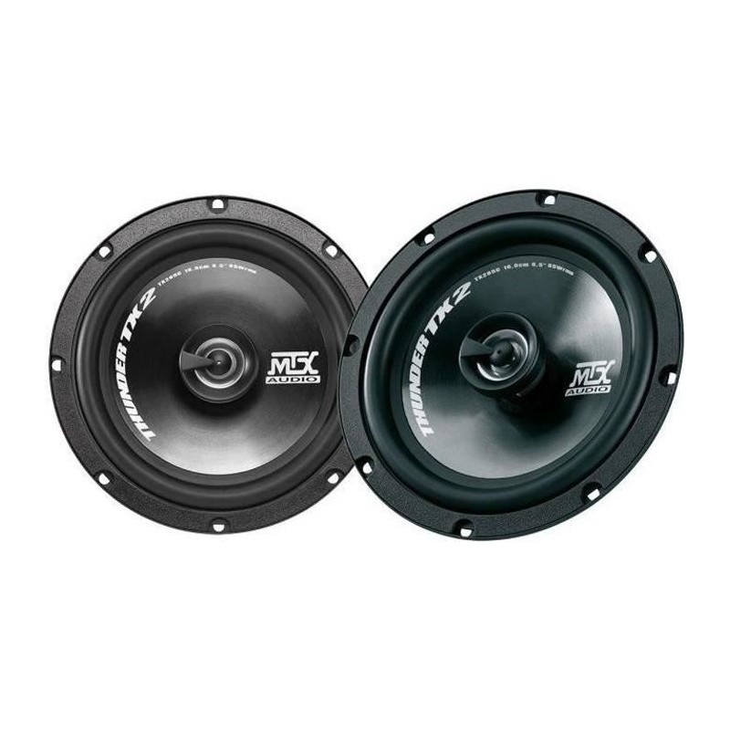 MTX TX265C Haut-parleurs voiture Coaxiaux 16,5cm 2 voies 65W RMS 4O membrane ...