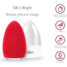Brosse nettoyante pour le visage Silk'n BRIGHT rouge - Rechargeable - hypoall...