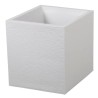 Pot de fleurs Carré 40 cm - EDA - Graphit - 31 L - 39 x 39 x H. 43 cm - Blanc...