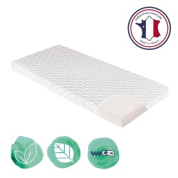 Matelas De Berceau Fresh CANDIDE  50x83x5cm, Sans Traitement, Idéal Cododo, T...