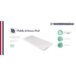 Matelas De Berceau Fresh CANDIDE  50x83x5cm, Sans Traitement, Idéal Cododo, T...