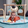 INGENUITY Tapis d'éveil bébé Sun Valley, arche de jeu en bois - 3 jouets amov...