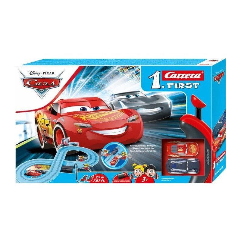 Carrera first Disney Cars 3 circuit 2,4 metres