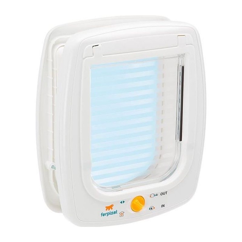 FERPLAST Chatiere plastique Swing - 26,2 x 10,2 x 31,2 cm - Blanc - Pour gran...