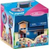 PLAYMOBIL 70985 Maison Transportable Bleue, 3 personnages, Accessoires inclus...
