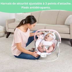 INGENUITY Transat pour bébé - Flora - Arche avec jouets d'éveil amovible, 8 M...