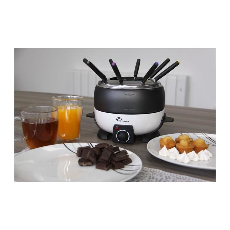 Fondue LITTLE BALANCE - Happy Fondue - Capacité 2L - Jusqu'a 8 personnes - Th...