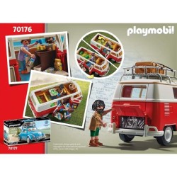 PLAYMOBIL 70176 Volkswagen T1 Combi, Classic cars, Adulte, Voiture de collection