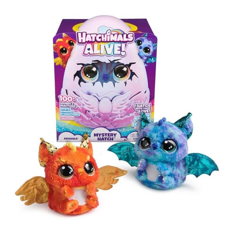 SPIN MASTER DRAGGLE HATCHIMALS ALIVE ECLOSION SECRETE