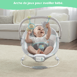 INGENUITY Transat pour bébé-Morrison- Arche avec jouets d'éveil amovible, 8 M...