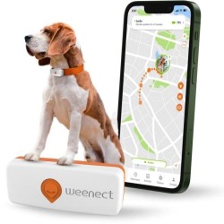 Traceur GPS pour Chien - Weenect XS (White Edition 2023)