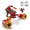 LEGO NINJAGO 71830 La moto tempete du robot de Kai - Jouet de construction po...