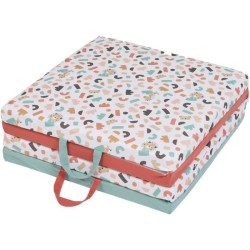 Tapis d'éveil Malin - TINEO - Tapis évolutif multifonction 3-en-1 - 120 x 120...