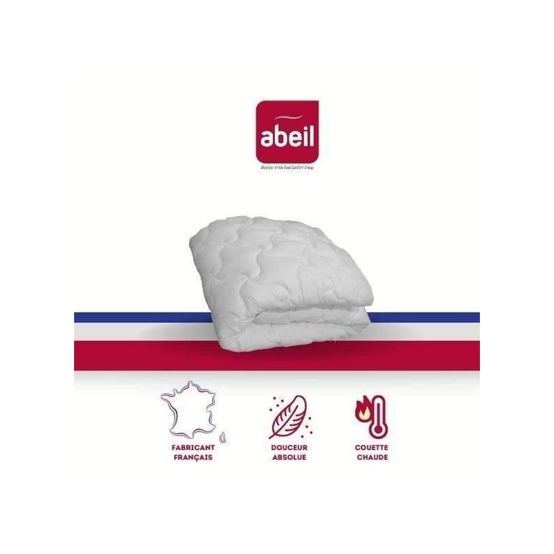 ABEIL Couette chaude Douceur Absolue 240x260 cm blanc