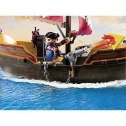PLAYMOBIL 71418 Chaloupe des pirates, Les pirates, Avec personnages, canons, ...