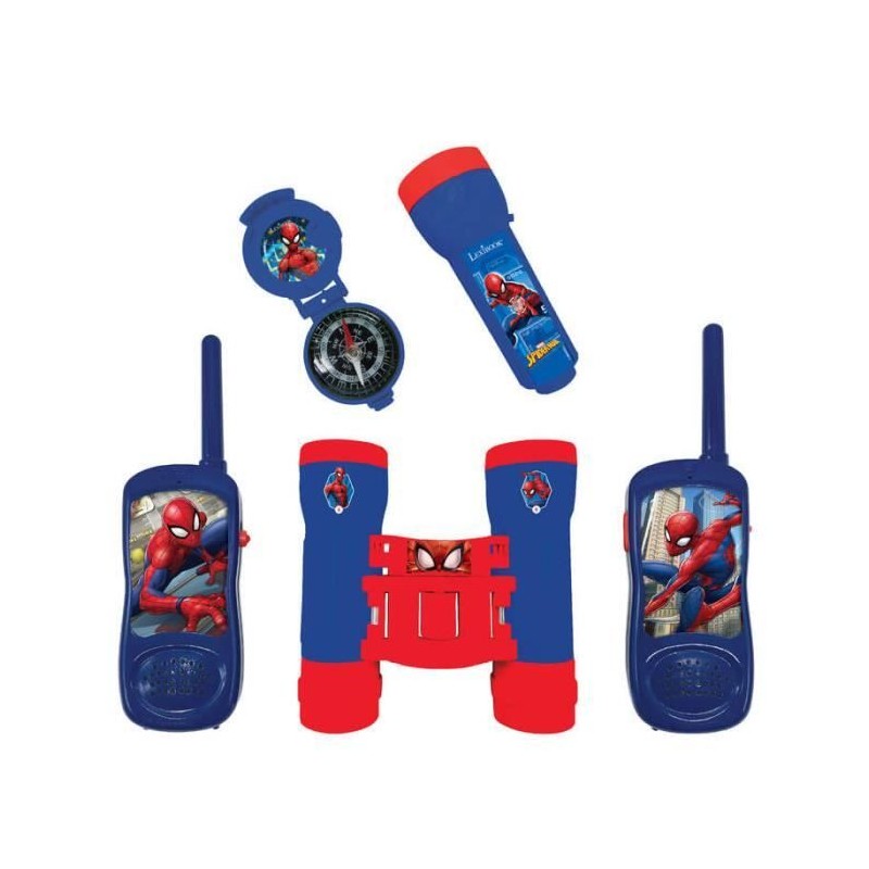 Kit d'aventurier Spider-Man - Talkie-Walkies, jumelles, lampe torche et boussole