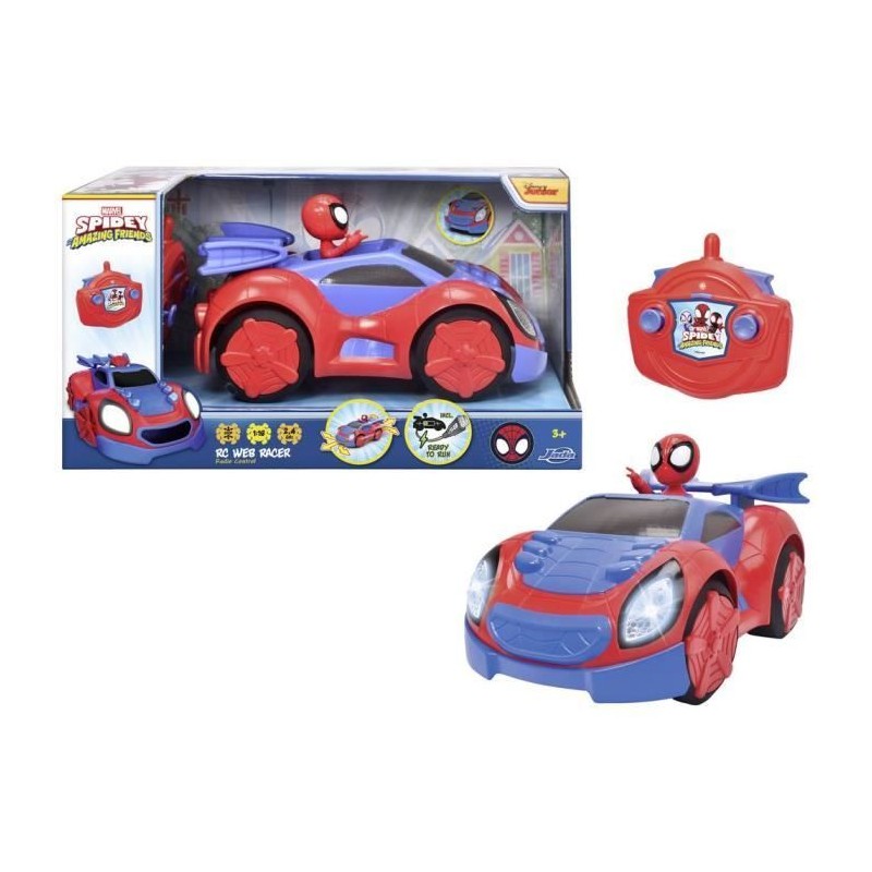 Spidey  - Voiture radiocommandée - 27cm - Fonction turbo - Batterie rechargea...